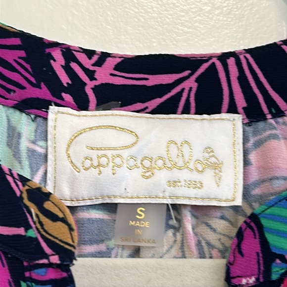 Pappagallo Navy Multi Tunic Polyester Work or Casual Dress sz.S NWT - Picture 3 of 9